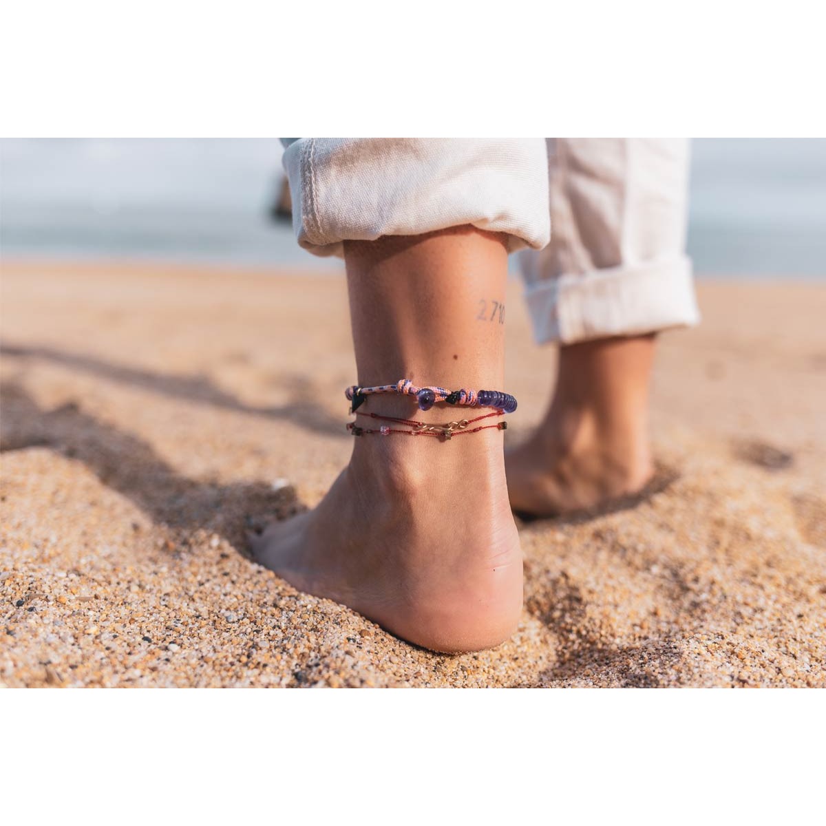 Lapis on sale lazuli anklet