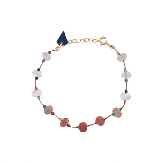 BRACELET JELLIES EN PIERRE DE LUNE MULTICOLORE