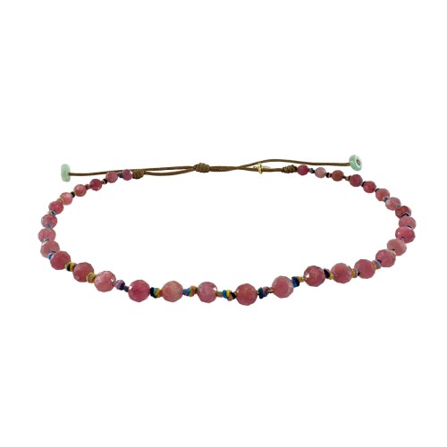 ANKLET CANDIES EN TOURMALINE ROSE