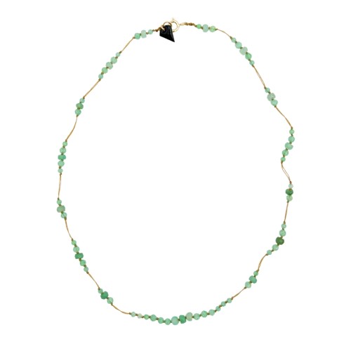 Collier section Chrysoprase