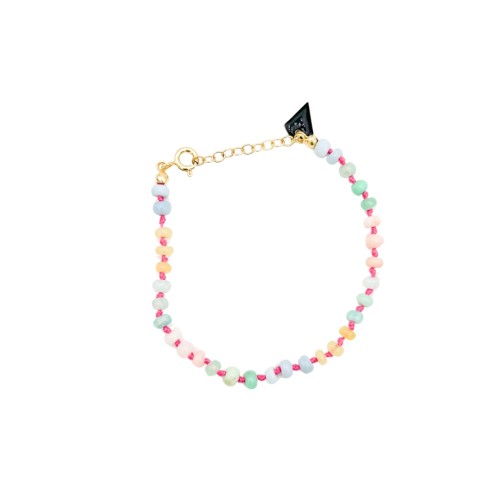 Bracelet Candies opale multicolore / Rose