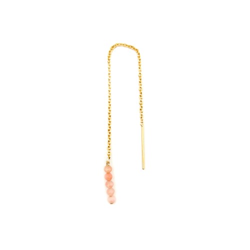 B.O CHAINE COURTE  ET PENDENTIF OPALE ROSE