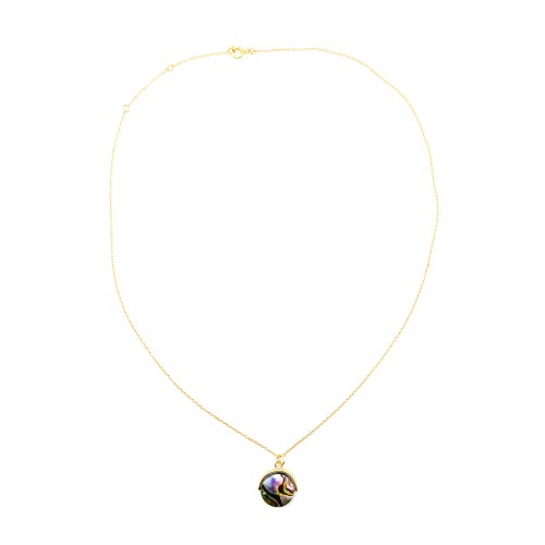 COLLIER ABALON GOLD PLATED