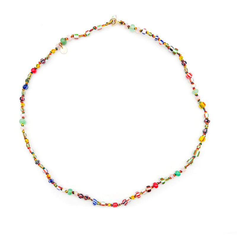 collier-candies-perles-africaines-multicolore