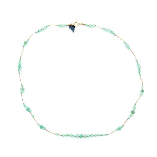 Collier section Chrysoprase